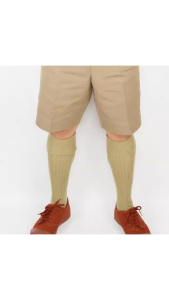 ถุงเท้าลูกเสือสีกากีไหมพรม ยี่ห้อ Super Jack นักเรียนลูกเสือ ใส่แล้วเรียบร้อย เท่ เข้าระเบียบลูกเสือไทย