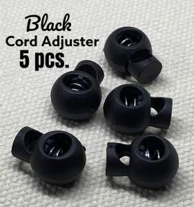 3mm String Cord Garter and Adjuster BLACK WHITE DIY (sold separately)