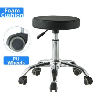 Modern Minimalist Dental Doctor Surgery Chair Tattoo Artist Beauty Technician Adjustable Height Barber Chair with Explosion-Proof Wheels