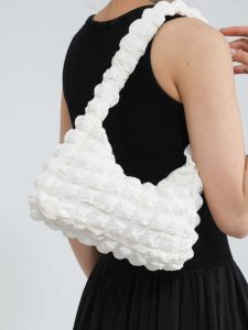 Casual Cloud Folded Moon Shape Large Capacity Underarm Bag Single Shoulder Bag Fashionable New Design Handbag for Youth