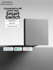 aodoran | Smart Control Panel for Home Single and Double Fire Line Bluetooth Mesh Compatible with Xiaomi App Voice Control