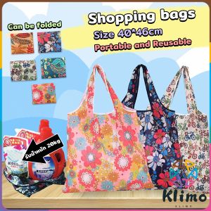 Klimo Shopping Bag Waterproof Foldable Lightweight Folding Tote Reusable Bags