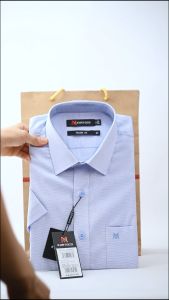 Áo sơ mi Khatoco tay ngắn