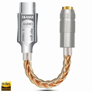 Type C to 3.5mm HiFi DAC Earphone Amplifier USB C Audio Decoder AMP Adapter CB1200AU Chip Sound Card Digital Decoder For Android