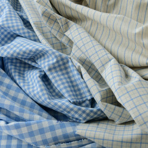 Vải Vải Cotton Pha Trộn Màu Xanh Cổ Điển 145cm Vải Vải Vải Thắt Lưng Quần Áo Thủ Công DIY Cho Bàn Ăn