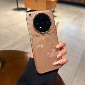 Matte Sand Black Magnetic Electroplated CD Pattern Phone Case Anti-Fall Protection