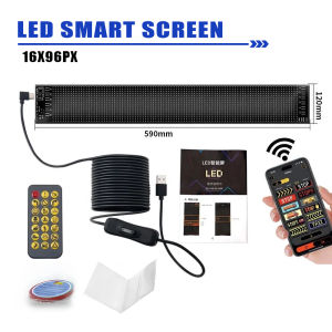 HL Soft Foldable Devils Eye LED DIY Soft Screen Truck Sign Remote Control Scrolling Display Light Matrix Pixel Panel Lighting
