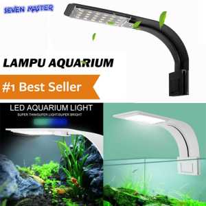 Seven Master 22CM Blue White 10W Super Slim LED Waterproof Aquarium Light Aluminum Tank Plant Grow Clip Lamp