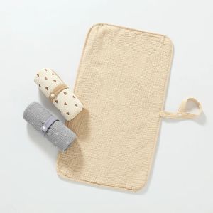 Newborn Cotton Changing Pad Reusable Soft Foldable Waterproof Absorbent Two-sided Mat for Baby Infant Underpads Machine Washable