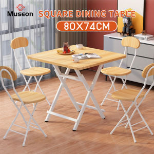 Folding Half Table with Foldable Steel Legs table desk Dining/Computer Study Desk Folding Square Table Portable Fashion Convenient Household Simple Small Table