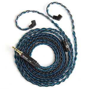 KBEAR | KBEAR ST12plus Cáp Tai Nghe 2M 8 Nhân 4N OFC Mạ Bạc Nâng Cấp 3.5/4.4mm MMCX/0.78mm 2Pin Cho CCZ KB03 KS1