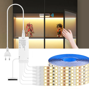 Smart Door Sensor Control LED Under Cabinet Light Strip Set 1-5PCS Integrated Lighting SMD2835 Cuttable Tape For Closet Wardrobe