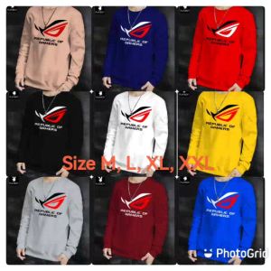 Promo Sweater Keren Kaos Pria Distro Gamers Game REG Crewneck Trendy Sweatshirt Elegan Sweter Kasual