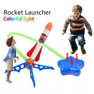 Rocket Air Launcher Mainan Anak Edukasi Toy EVA Foam Stomp Pump Kids Outdoor Toys for Boys Mainan Sukan
