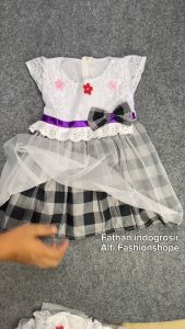 Dress Brukat Butterfly & Gaun Anak Perempuan Katun Kids Cewek Princess: Promo Dress Anak 2 Tahun