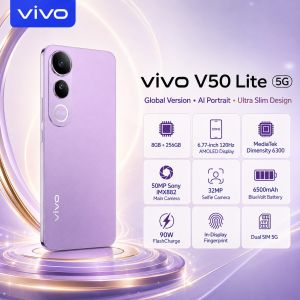 vivo | 2026 new VIVO V50 Lite 5G 8GB+256GB 6.77 120Hz AMOLED Display 50MP Sony IMX882 AI Camera 6500mAh Battery 90W FlashCharge