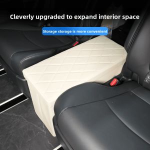 HELLOLEIBOO | Toyota Sienna Storage Box Seat Passage Organizer Second Row Leather Storage Bin Vehicle Interior Accessories Simple Style