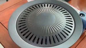 pemanggang bbq bulat kemah grill pan bbq ukuran 32cm