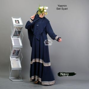Yasmin set Khimar syari athata by dzee / bahan crinkle premium