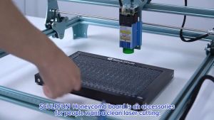 เครื่องตัดแกะสลักเลเซอร์ CO2 บรรจุภัณฑ์ 24 ชั่วโมง แพลตฟอร์มโต๊ะทำงาน🤩🔥