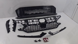 Honda Civic FE Facelift (2025) Type-R Front Grill Lower Grill FL1 FL4 FL5 Top Grill ABS Gloss Black Paint Grille Type R