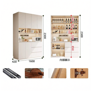 Custom Solid Wood Tempered Glass Cabinet