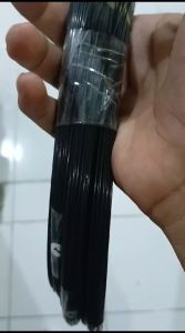 Ruji fiber roll hitam untuk sangkar burung layangan dll diameter 1mm 13mm 15mm 18mm 2mm