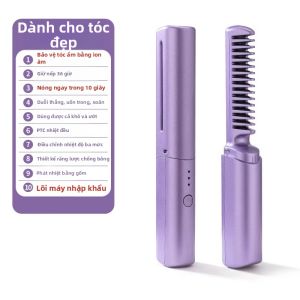 Kẹp Tóc Điện Không Dây Mini Sạc Ủi Thẳng Và Xoăn Ions Âm Không Gây Hư Hại Kẹp Tóc Cầm Tay Di Động Bộ Sưu Tập Mùa Hè 2018
