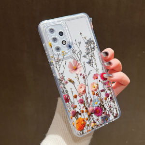 Flowers Vine Transparent Case For Samsung A56 A55 5G A54 A53 A36 A35 A26 A52 A52S A51 A34 A33 A16 A15 A14 A25 A24 A23 Case Cover