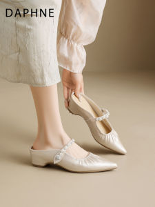 Daphne | Buckled Toe Pointed Heel Slip-on Loafers