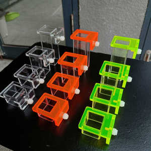 Mini Fish Anti-Diffusion Cylinder Feeder Small Fish Douyu Zebrafish Feeding Ring Hanging Cylinder Wall Tropical Fish Guppy