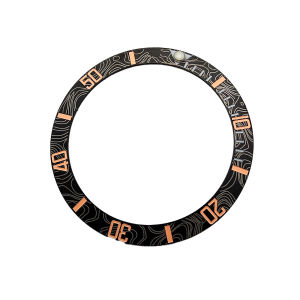 38mm * 30.8 NH35 Viền Gốm Chèn Cho Lặn Mod GMT Watch Blue Lume Carbon Fiber Design Case Ring Bezel Phụ Kiện