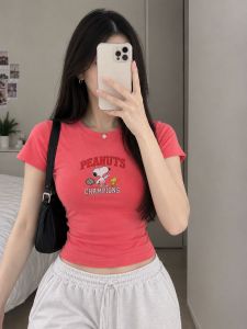 Double Lining Stretchable crew Neck Fitted Top for Women