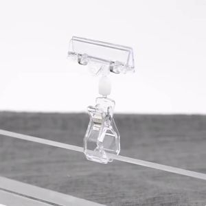 5Pcs POP Jepitan Harga Obral/ Klip Iklan Stiker Klip/Universal Berkepala Dua Klip Label Transparan