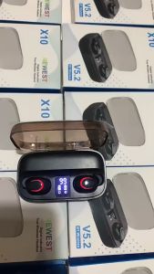 ชุดหูฟังสูงคุณภาพ หูฟัง TWS X10 หูฟังบลูทู ธ v5.2 หูฟังไร้สาย 9D พื้นฐาน หูฟังกันน้ําหูฟังสําหรับเล่นเกม โทรศัพท์มือถือบลูทูธ สามารถใช้ได้ TWS X10 Bluetooth Headphones หรือสามารถเชื่อมต่อเพื่อเสียงได้ 1 ชุด