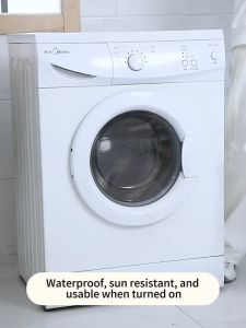 MTS Washing Machine Dust Cover 5KG Waterproof PEVA Roller Drum Washing Machine Safety Sunscreen Cover