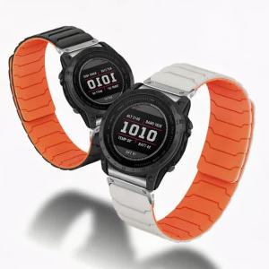 26mm 22mm Magnetic Band For Garmin Fenix 8 47MM 51mm 7X 7 6X 6 Pro 5X 5 Plus Quick Fit Silicone WristStrap For 3HR 965 945 Watch