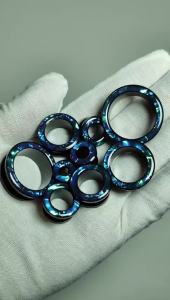 Pair Rainbow Flash Shell Ear Plug Tunnel Plated Black Surgical Steel Pulley Expansion Ear Gauge Strenghed Piercing Jewelry