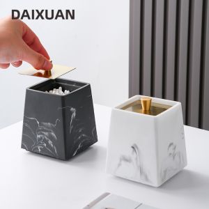 Luxury Storage Box for Cosmetics Makeup Cotton Hair Clips