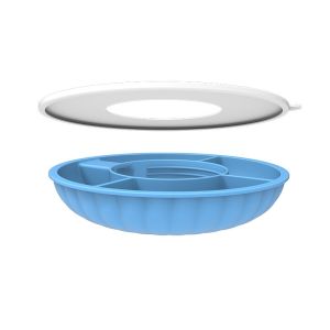 Snack Bowl for Stanley Cup 40oz Silicone Snack Tray with Lid Compatible Reusable Snack Ring Suitable for Car Cup Holder