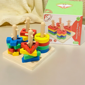 Đồ Chơi Xếp Hình Montessori Đồ Chơi Giáo Dục Sớm Cho Trẻ Em Đồ Chơi Xếp Hình Khối Hình Học Cho Bé Trai Và Bé Gái Từ 2-4 Tuổi