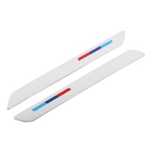 Universal Car Front Rear Bumper Protector Corner Guard Scratch Strip Sticker Rubber Black Auto Bumper Protection Adhesive Plate