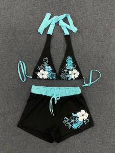 Bộ Bikini In Hoa Cổ Điển Phong Cách 2000s Gợi Cảm Đồ Bơi Nữ Thời Trang Đường Phố Cao Cấp Giữa Eo Cutie Đi Biển Áo Tắm