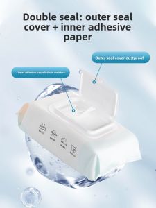 Kitchen Wet Wipes Disposable Strong Oil Stain Removal Home Cleaning Cloth Tea Flower Brand Non-Woven Fabric 20cm Size