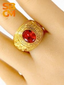 SBGM Jewelry ATE Philippine Eagles Fraternal Ring – Stainless Steel Solid Gold Plated Finish Premium Gift with Box