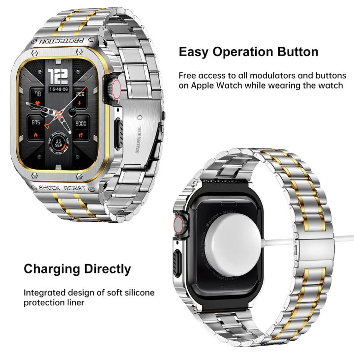 Luxury Modification Kit Mod Metal Frame Bezel For Apple Watch 10 Band Ultra  49mm Case 42mm 46mm iWatch Series Ultra 10 SE2 45mm 44mm