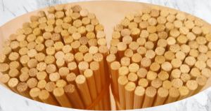 Tusuk sate corndog 22cm tebal 5mm isi 100pcs runcing & tumpul