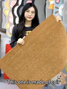 【Ready Stock】Heavy Duty Nature Coir Doormat Coir Entrance Mat Wear Resistant Home Garden Floor Mat