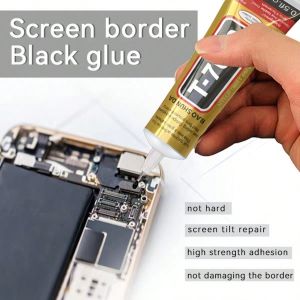 T7000 Black Contact Cellphone Tablet Repair Adhesive Glue - 15ML 25ML 50ML 110ML With Fine Needle Tip For Screen Frame LCD Sea