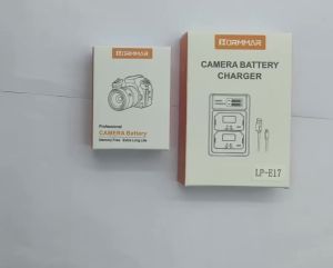 LP-E17 LP E17 Dual LED USB Battery Charger with Type C Port for Canon Cameras EOS 750D 760D T6i T6s M3 Kiss X8i 8000D